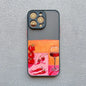 Oil Painting Red Wine Glass Phone Case For iPhone
