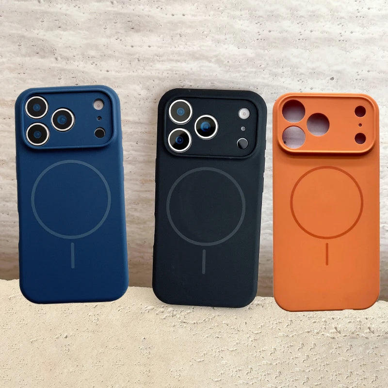 Magsafe Wireless Charging Silicone Phone Case For iPhone