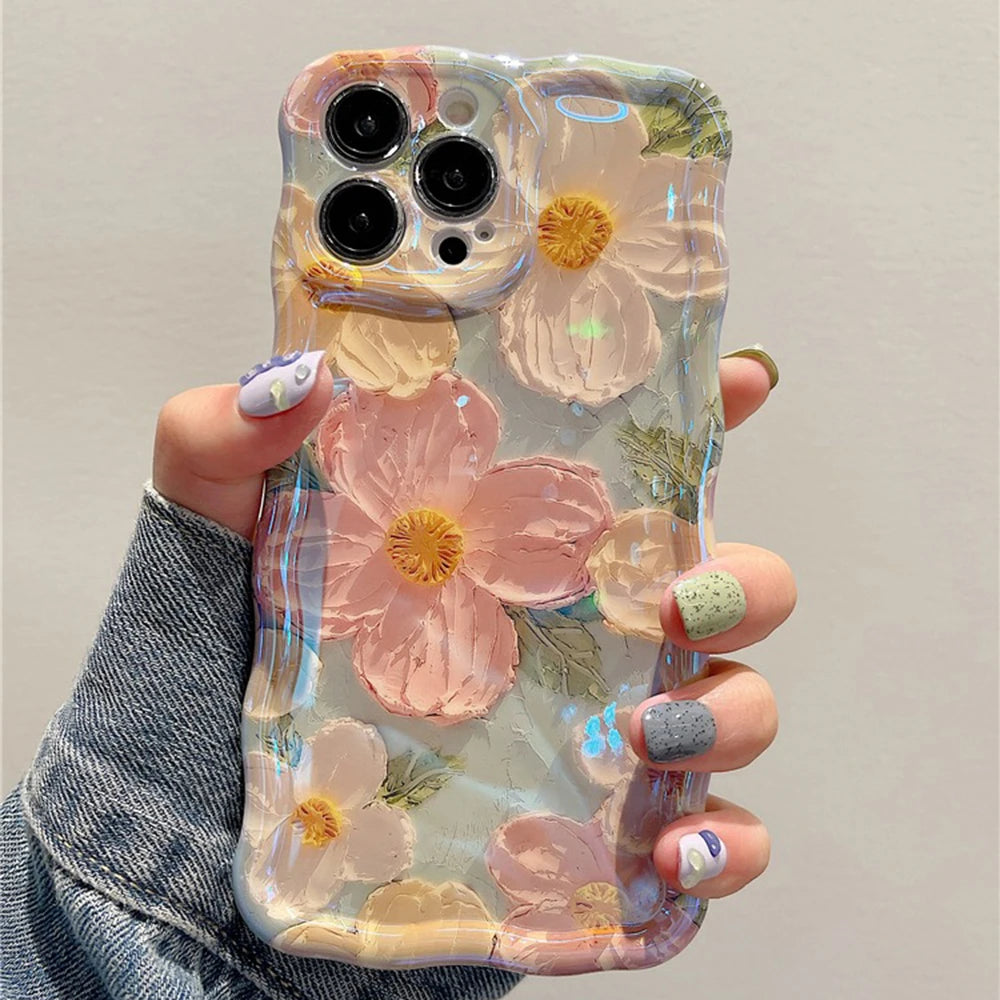 Retro Oil Painting Phone Case For iPhone