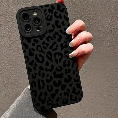 Black Leopard  Phone Case For iPhone