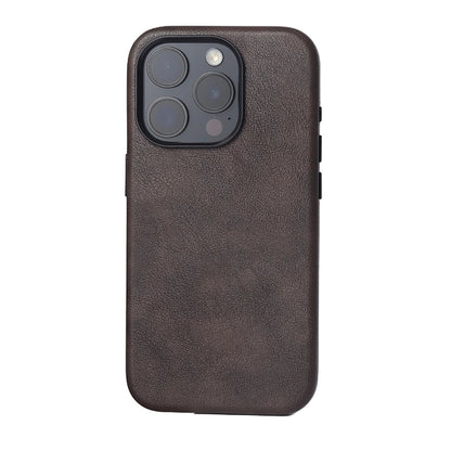 Retro Oil Wax Leather Wireless Charge Case For iPhone