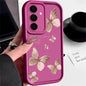 Gold Butterfly Soft TPU Case For Samsung