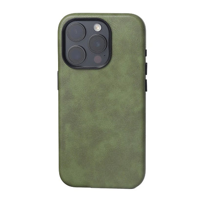 Retro Oil Wax Leather Wireless Charge Case For iPhone