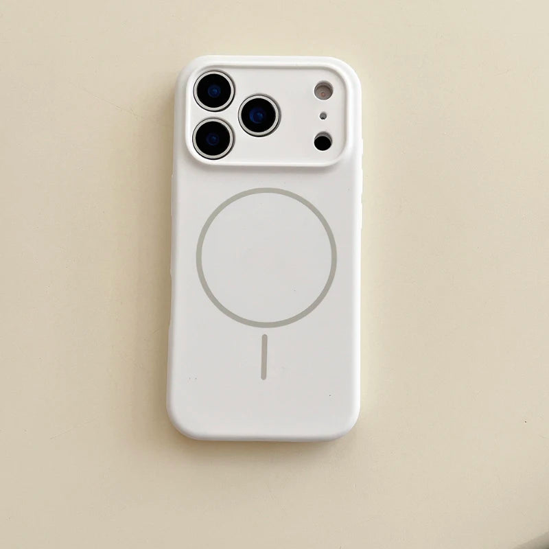 Magsafe Wireless Charging Silicone Phone Case For iPhone