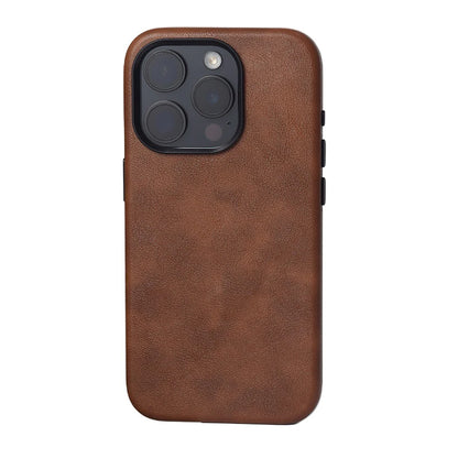 Retro Oil Wax Leather Wireless Charge Case For iPhone