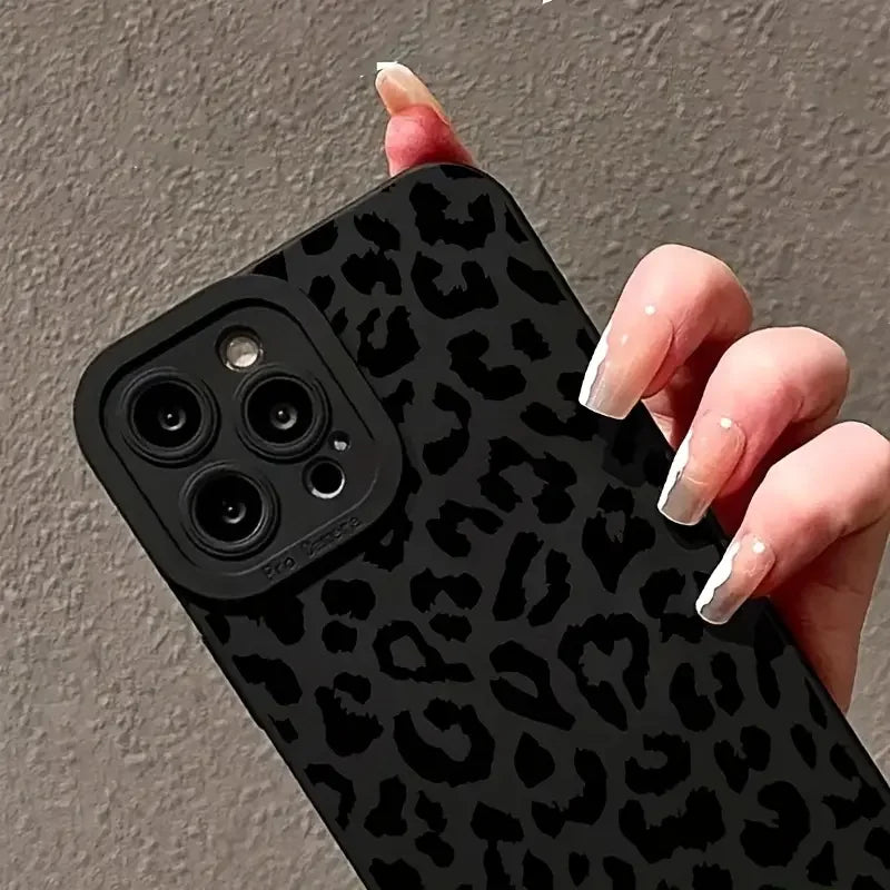 Black Leopard  Phone Case For iPhone