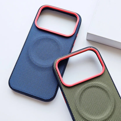 Luxury Magnetic Soft TPU+Nylon Woven Leather Case for Iphone