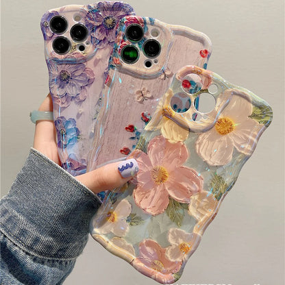Retro Oil Painting Phone Case For iPhone