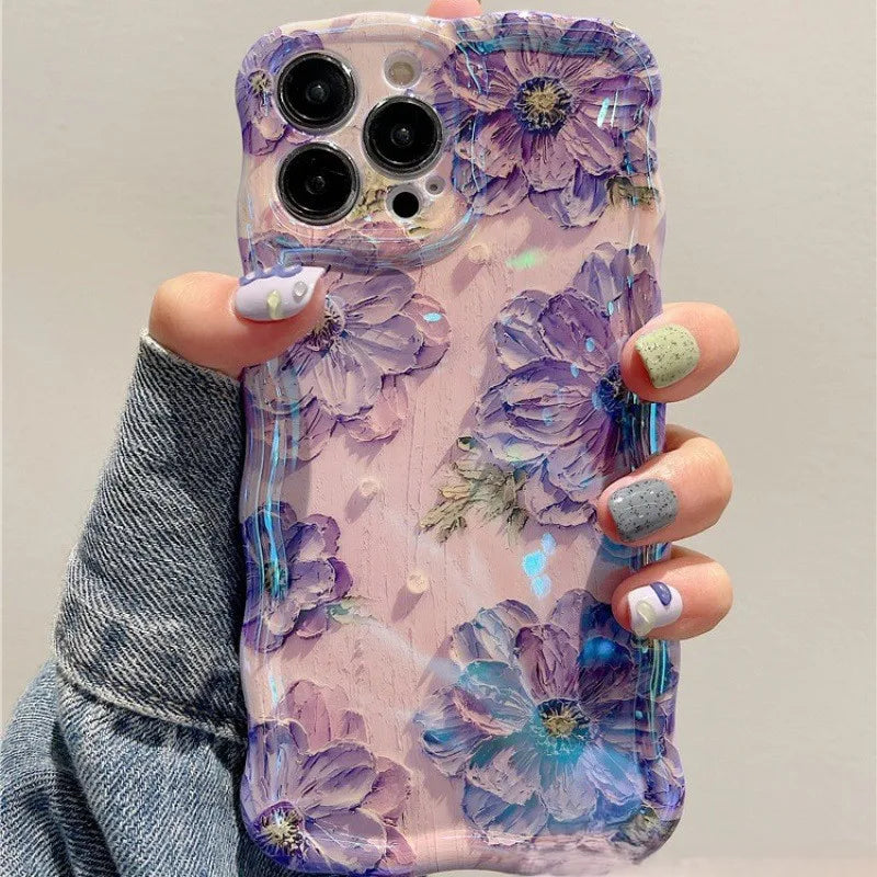 Retro Oil Painting Phone Case For iPhone